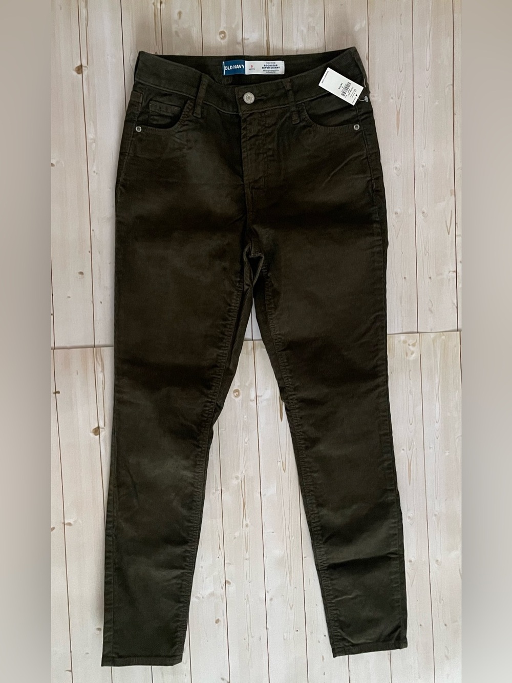 Old Navy Super Skinny Rockstar Corduroy Pants 2 Petite NWT